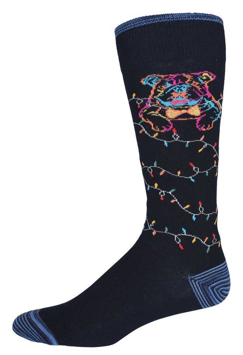 Robert Graham Bowtie Graham Sock Navy | 86294LMFN