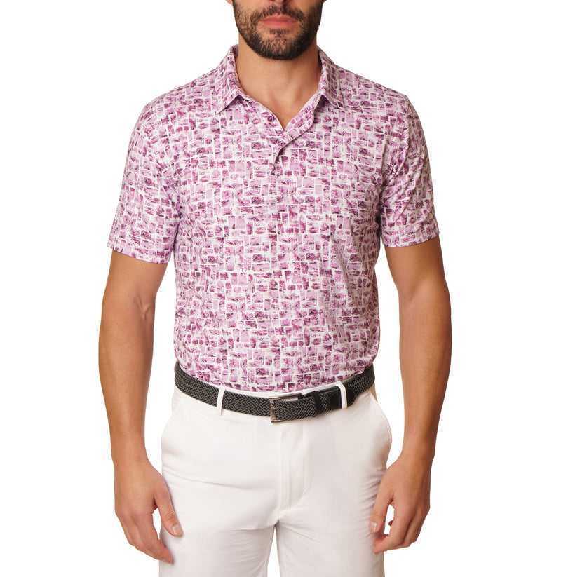 Robert Graham Brockman Polo Berry | 54297TZQH