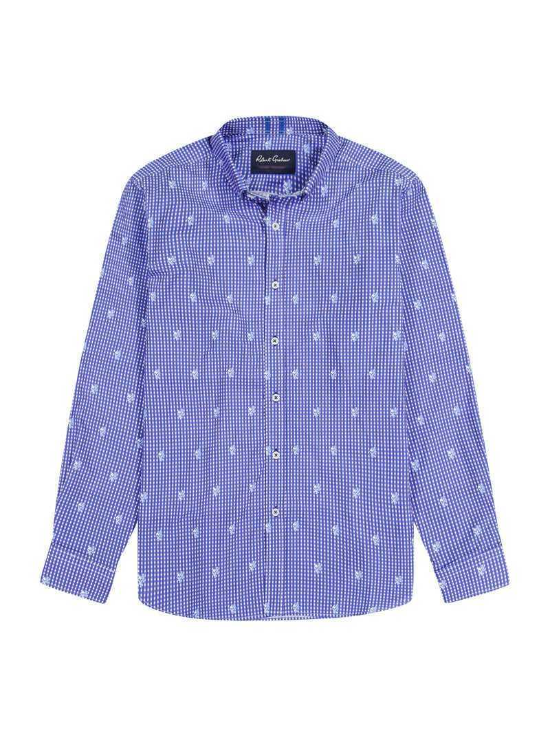 Robert Graham Bryson Long Sleeve Button Down Shirt Blue | 49731TCUX