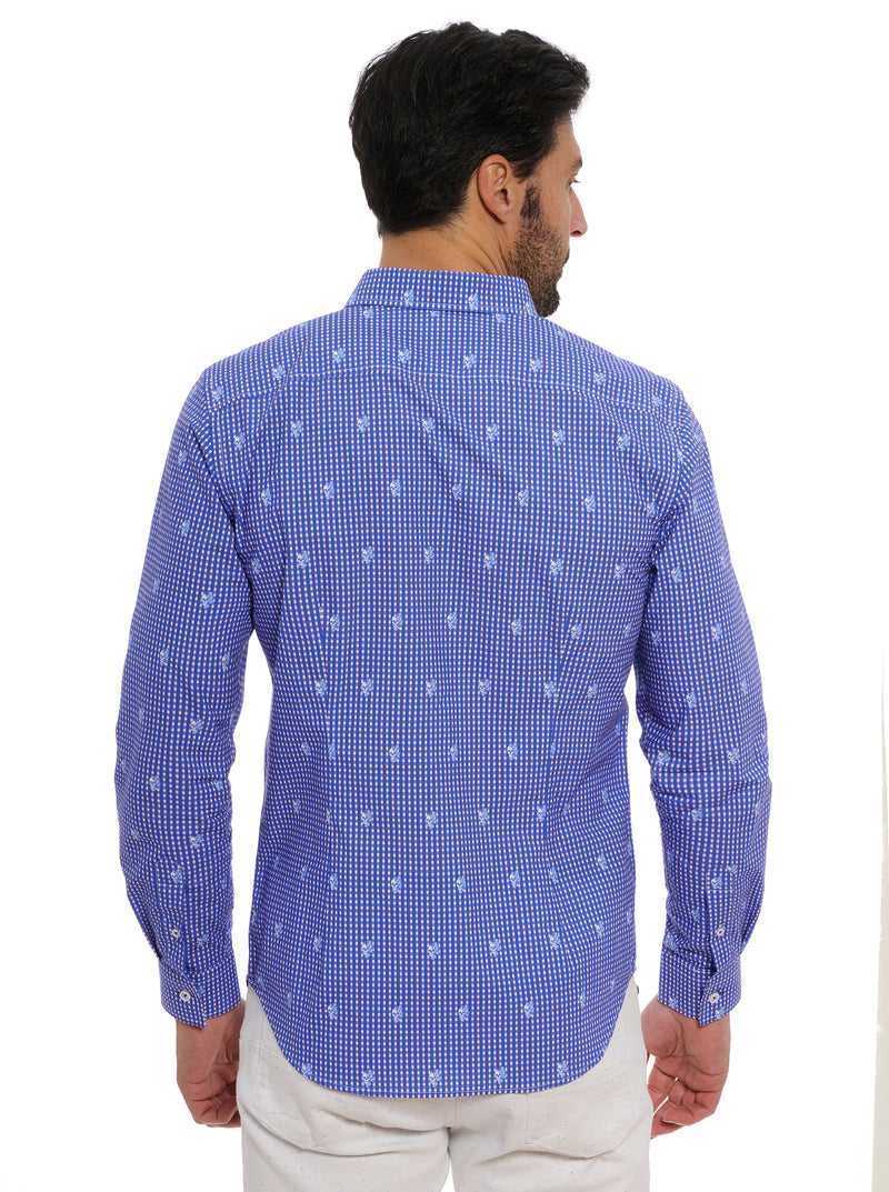 Robert Graham Bryson Long Sleeve Button Down Shirt Blue | 49731TCUX