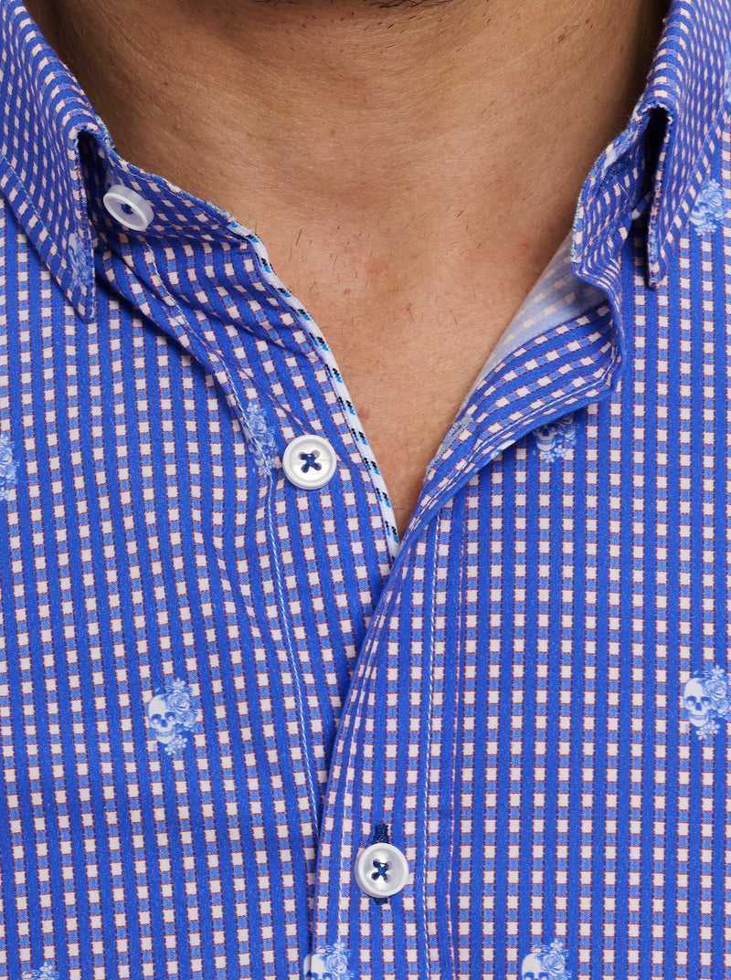 Robert Graham Bryson Long Sleeve Button Down Shirt Blue | 49731TCUX