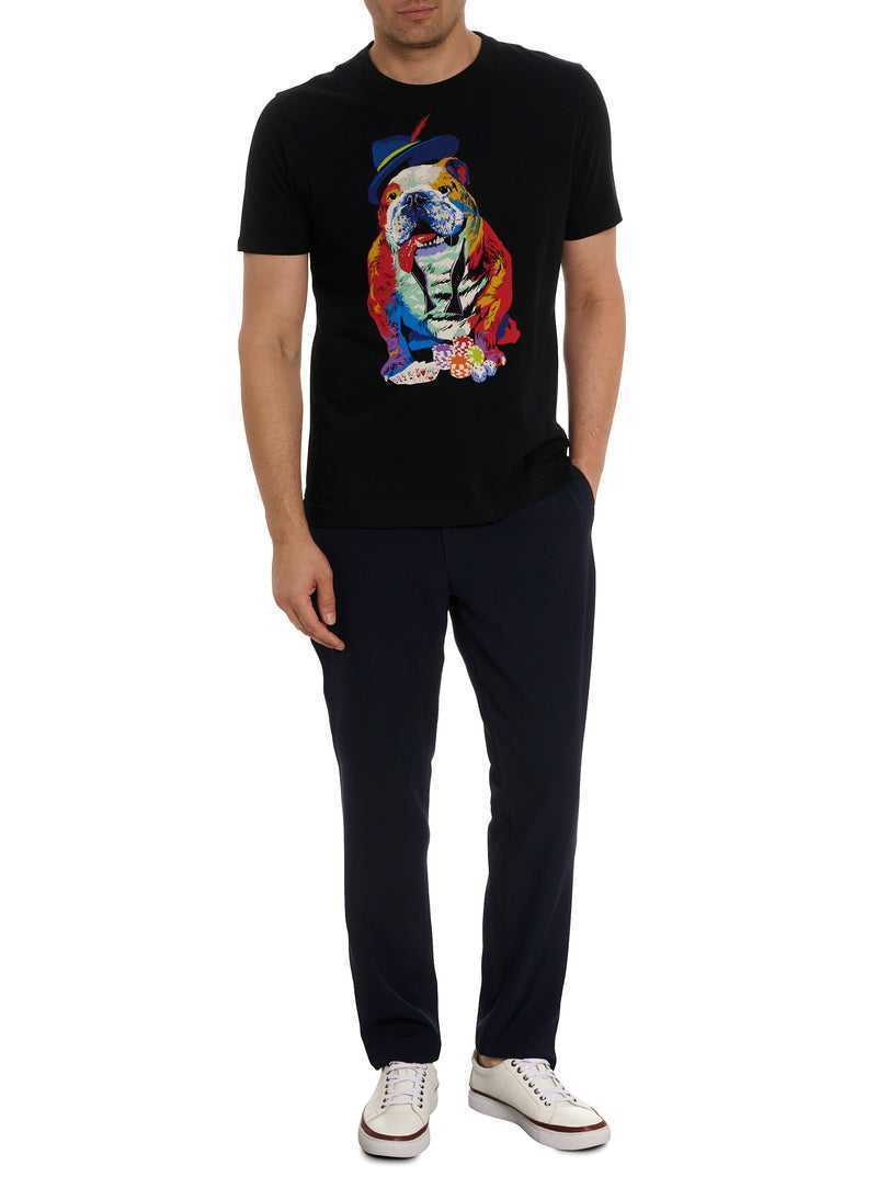 Robert Graham Casino Graham T-shirt Black | 82795BWFE