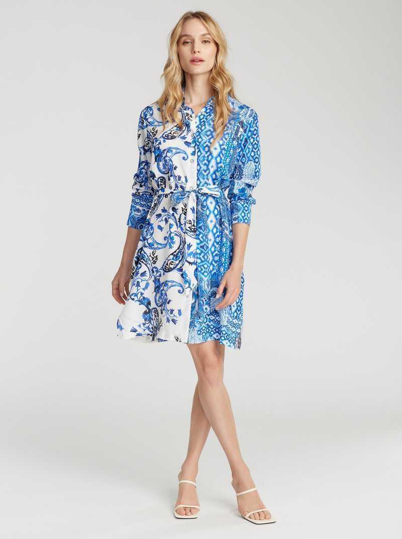 Robert Graham Charlotte Dress Blue | 41035QWLK