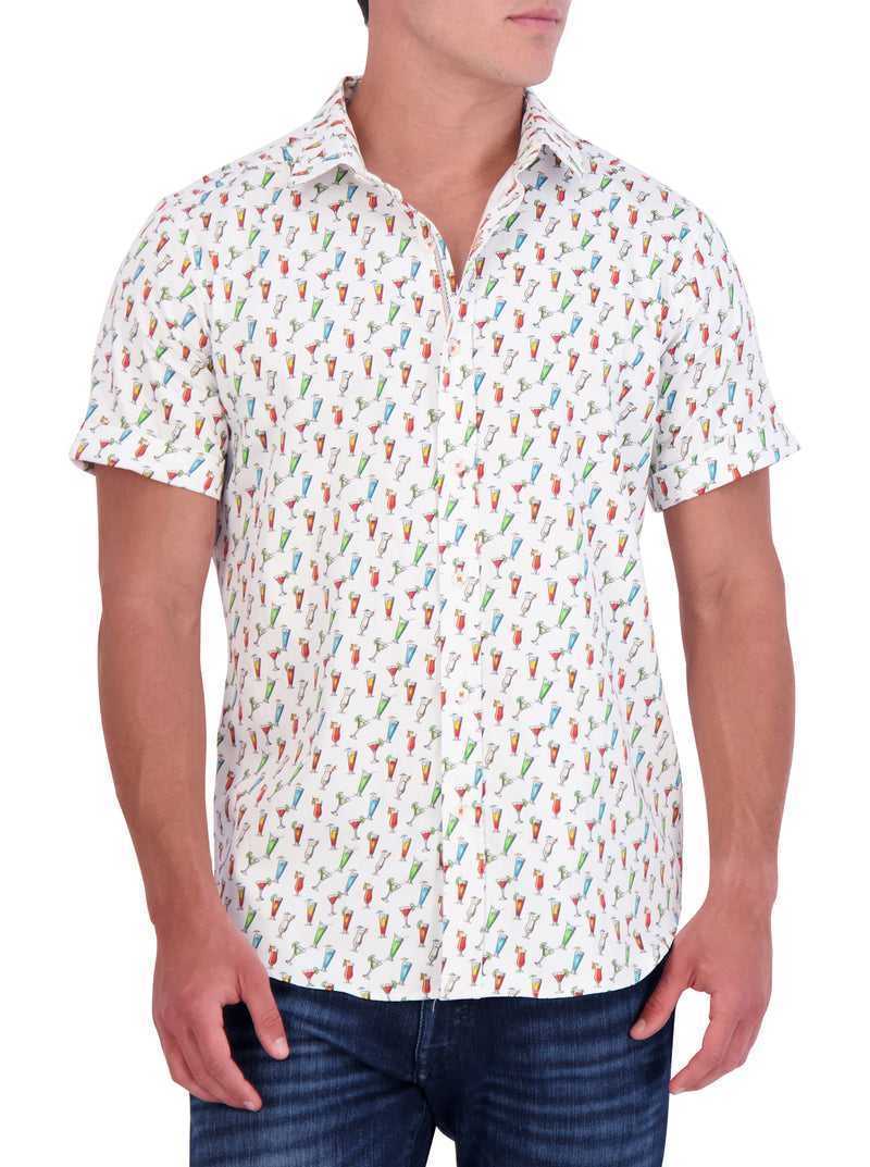 Robert Graham Cin Cin Short Sleeve Button Down Shirt White | 17568TDPO