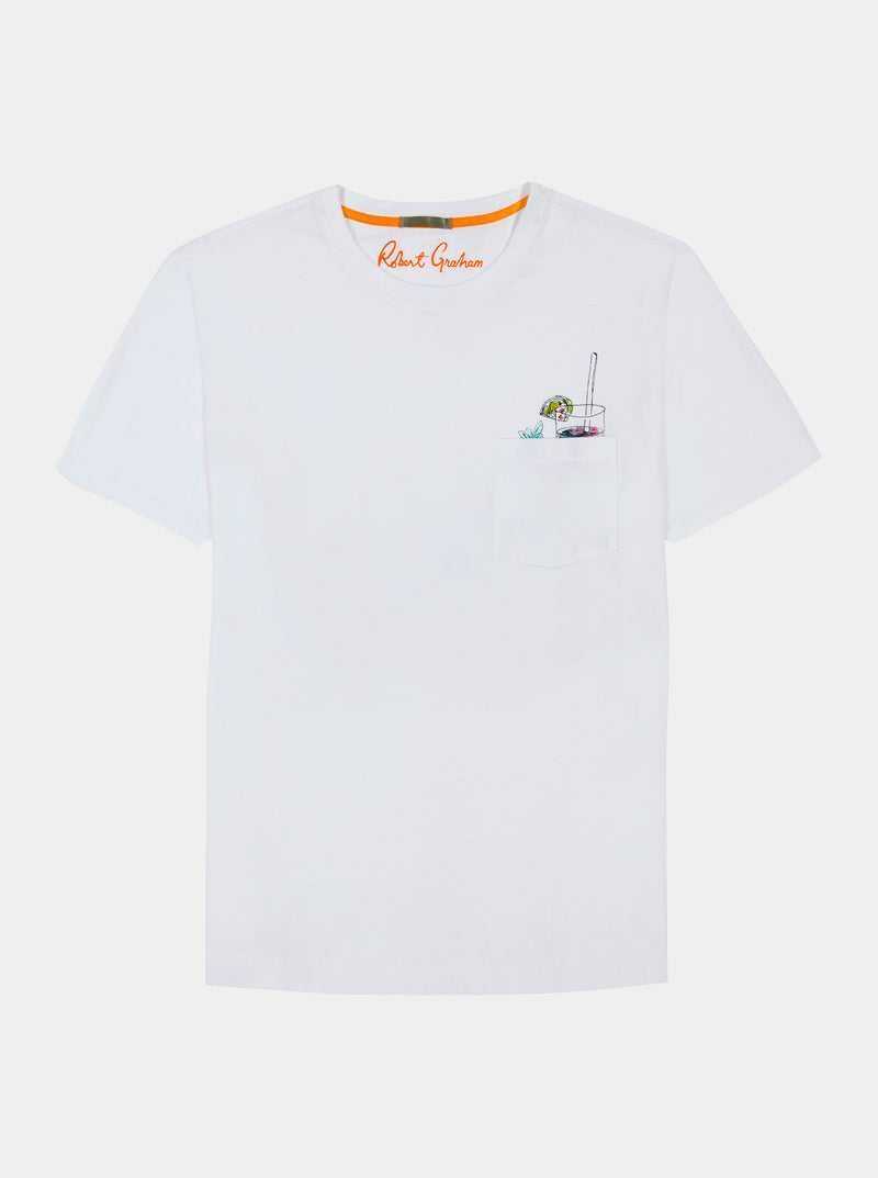 Robert Graham Cocktail Splash T-shirt White | 79432QRTC