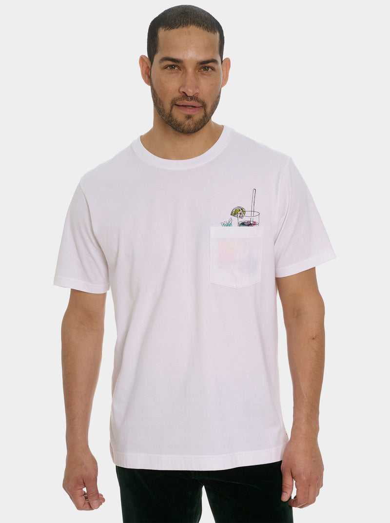 Robert Graham Cocktail Splash T-shirt White | 79432QRTC