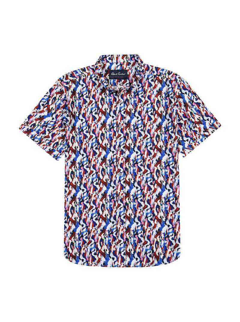 Robert Graham Crue Short Sleeve Button Down Shirt Multi | 32419GOPS