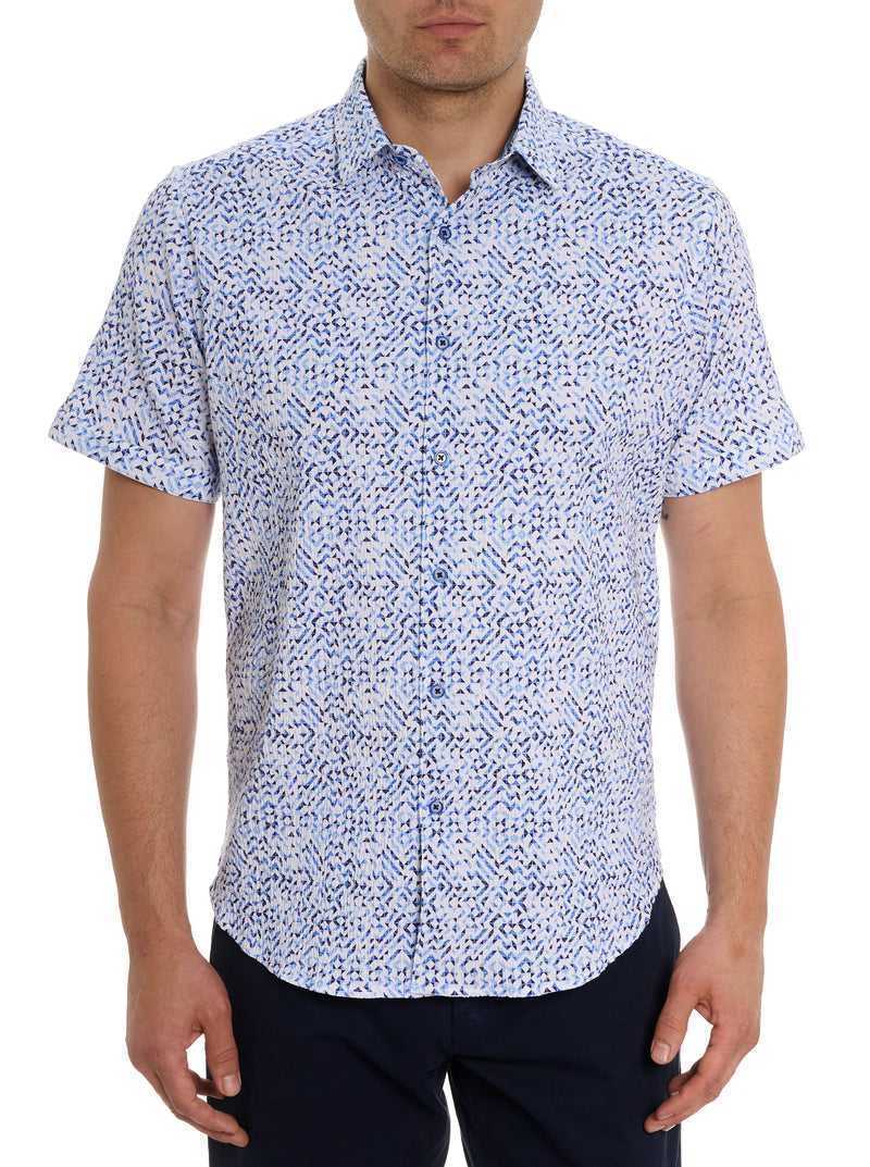 Robert Graham Cyprus Short Sleeve Button Down Shirt Blue | 67928RXTE