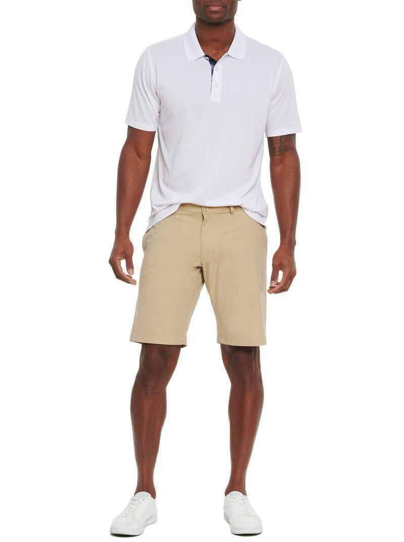 Robert Graham Deacon Performance Shorts Khaki | 23581COKE