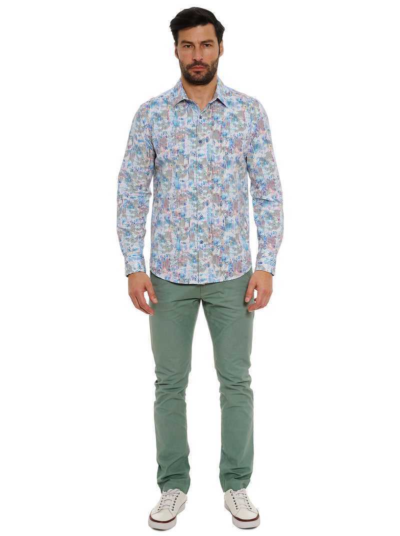 Robert Graham Delray Long Sleeve Knit Shirt Multi | 47508YTFU