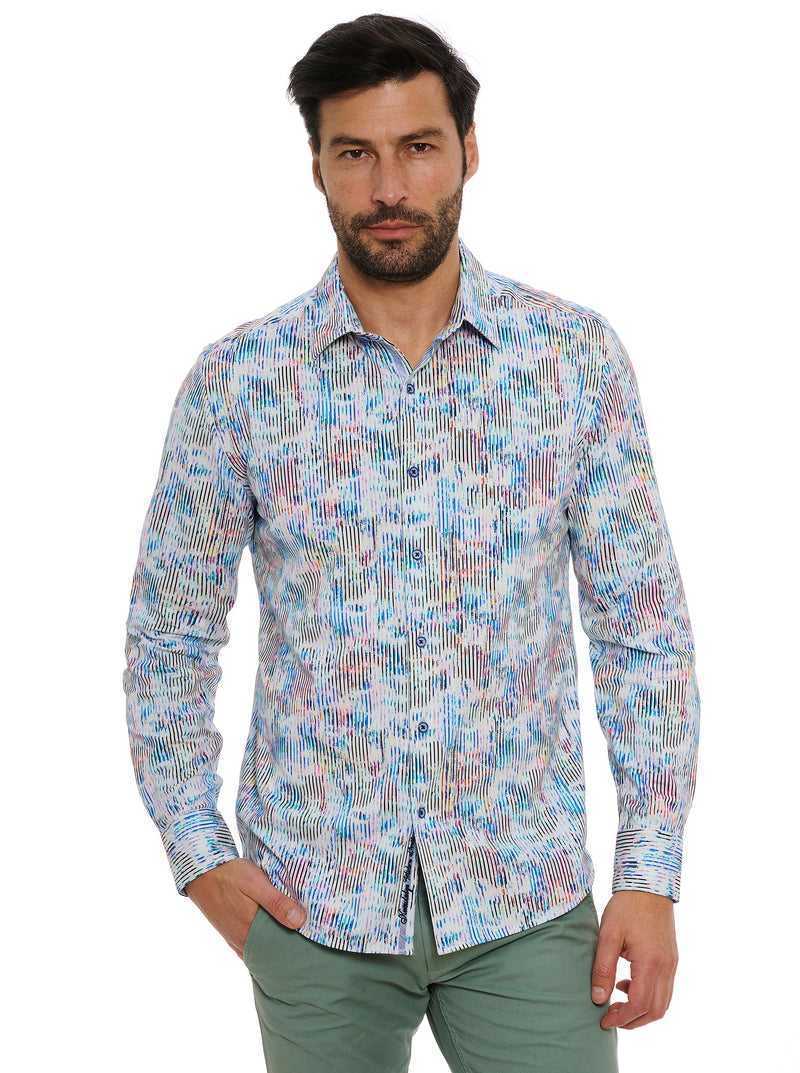 Robert Graham Delray Long Sleeve Knit Shirt Multi | 85013QAEF