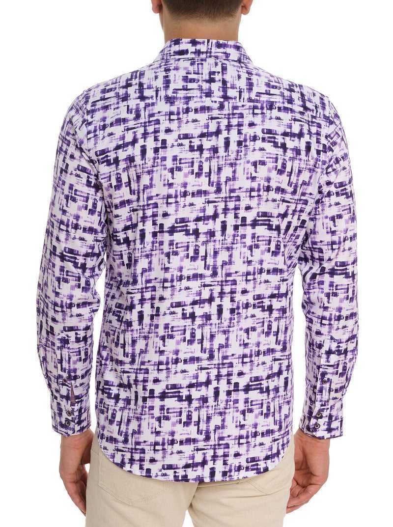 Robert Graham Deluca Long Sleeve Button Front Shirt Purple | 49265KHML