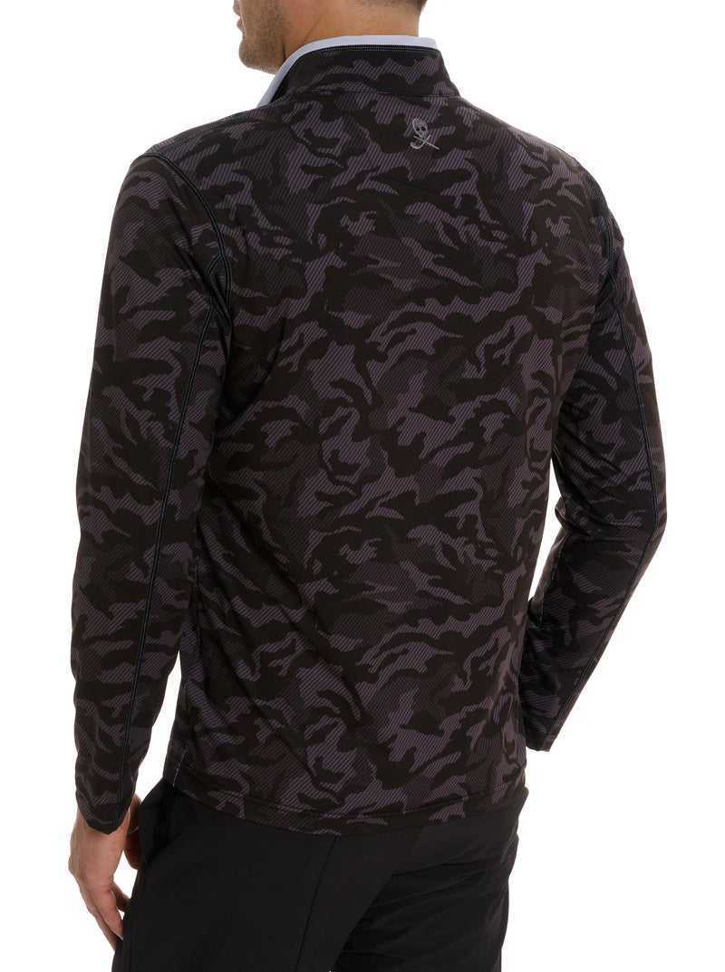 Robert Graham Faro Long Sleeve Knit Full Zip Black | 76238RKEJ