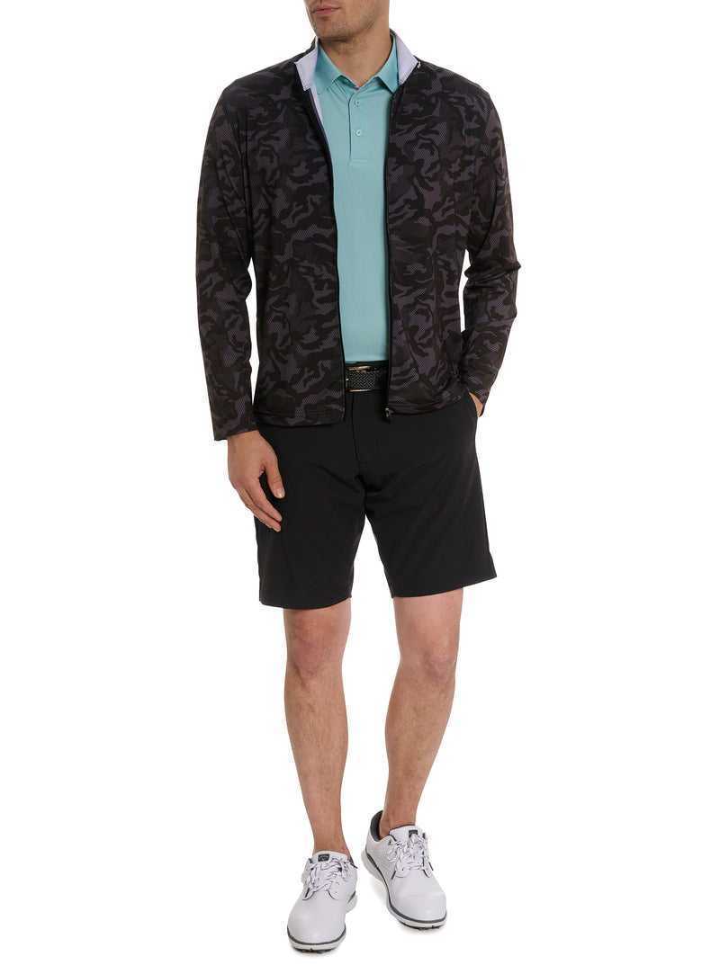 Robert Graham Faro Long Sleeve Knit Full Zip Black | 76238RKEJ