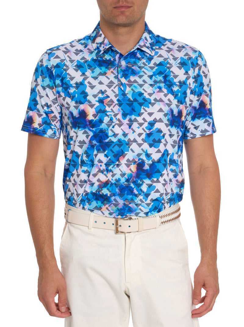 Robert Graham Fisher Performance Polo Multi | 21603NFRO