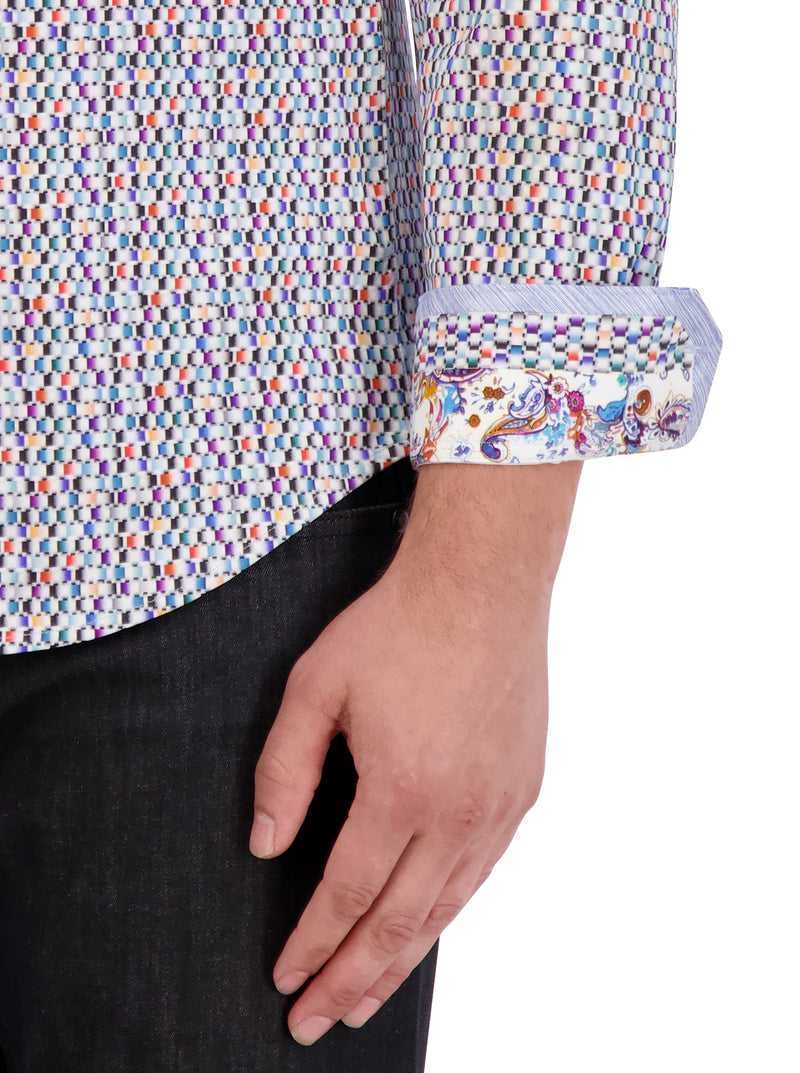 Robert Graham Flamenco Motion Long Sleeve Knit Shirt Multi | 98572ESRF