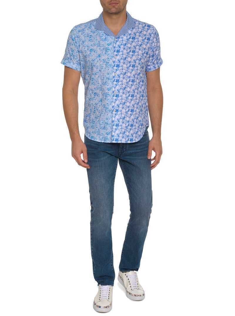 Robert Graham Fontana Short Sleeve Button Down Blue | 37126TAVD