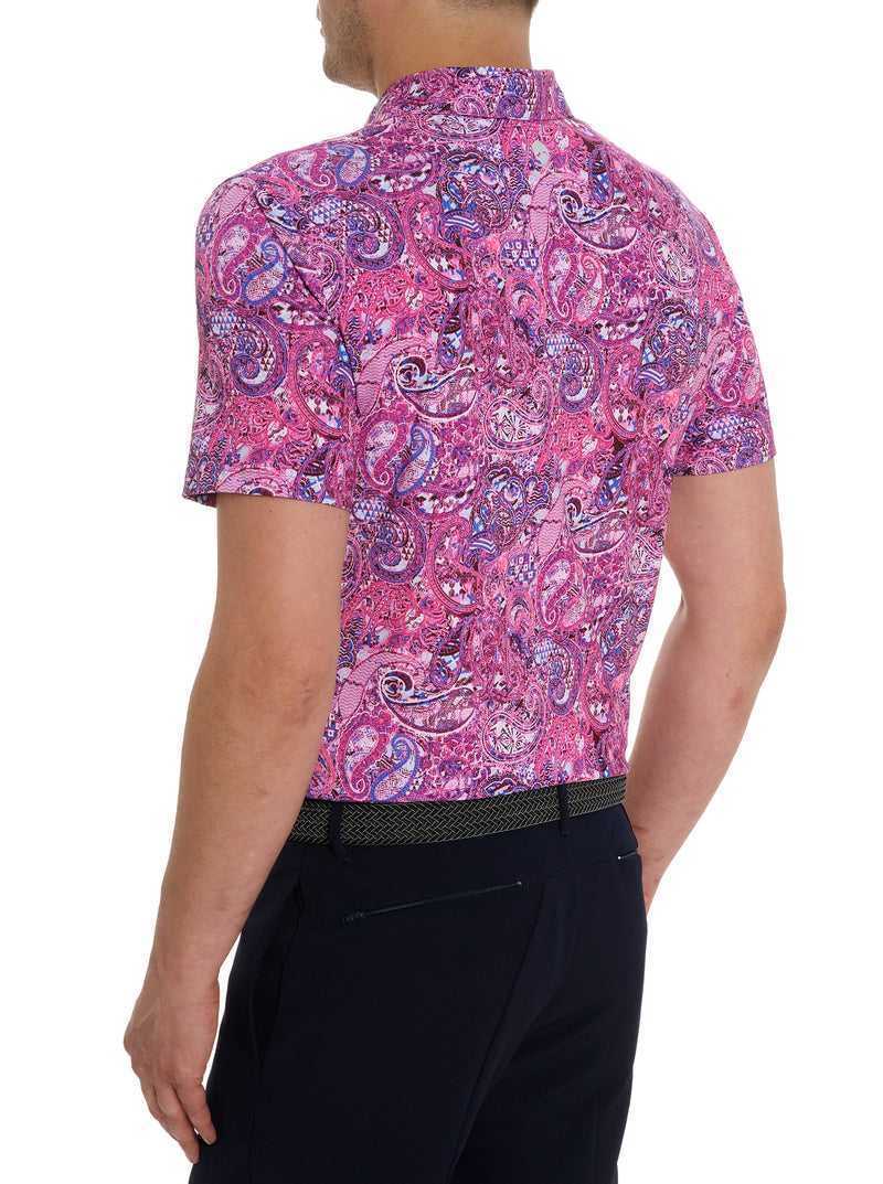 Robert Graham Golden Paisley Polo Navy | 78096QWUR