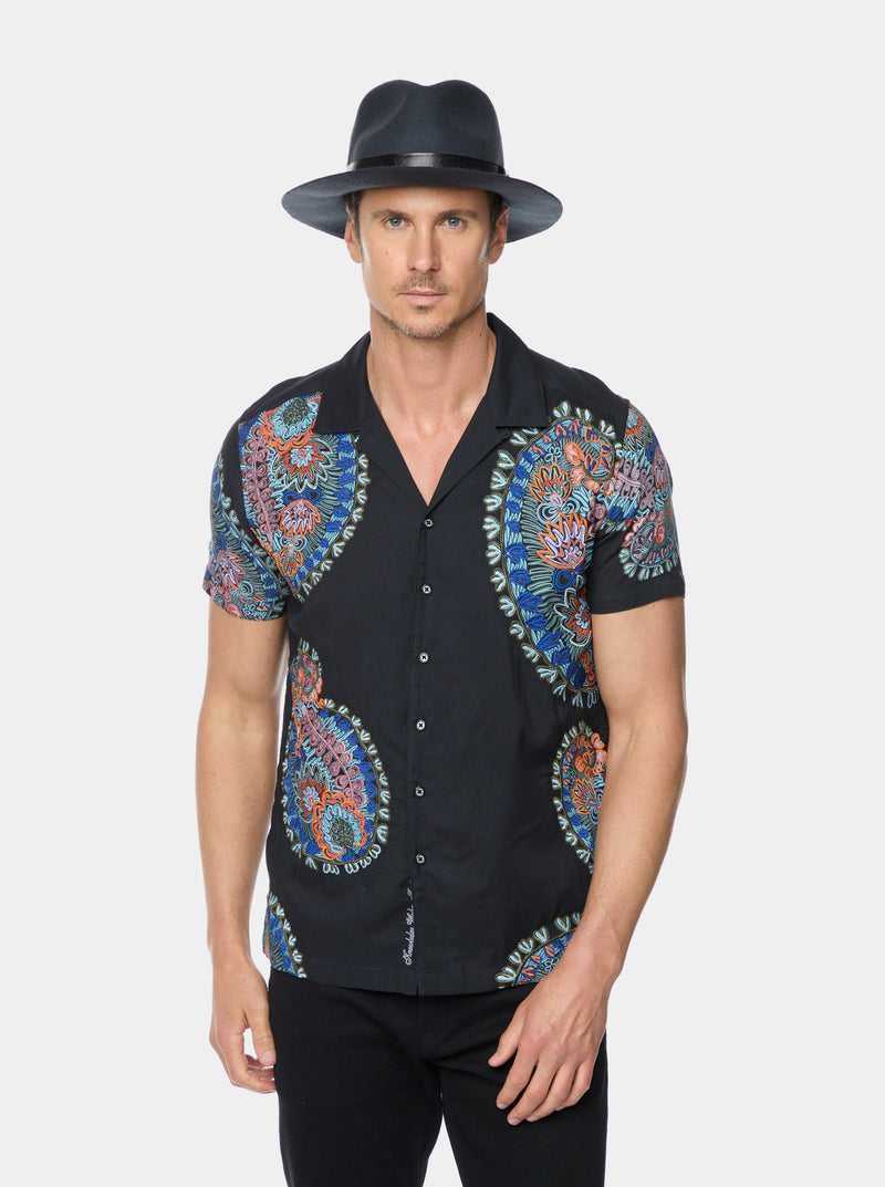 Robert Graham Goliath Short Sleeve Button Down Shirt Black | 76903JUST