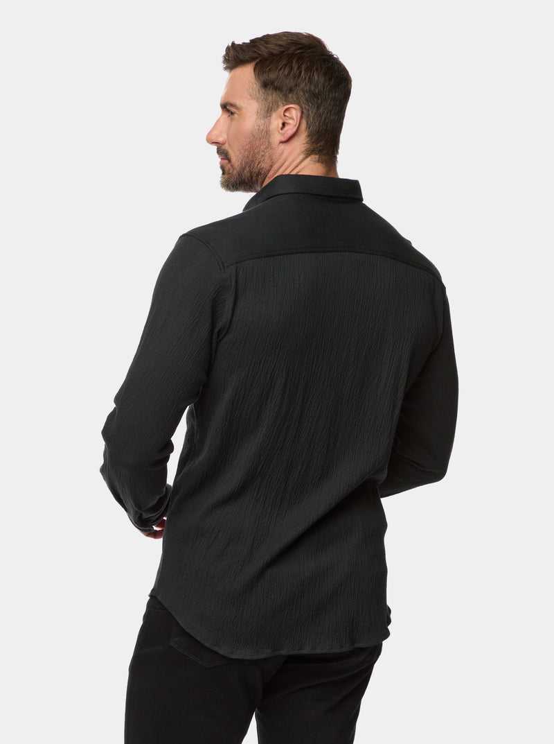 Robert Graham Hammond Long Sleeve W Oven Shirt Black | 67153JFUC