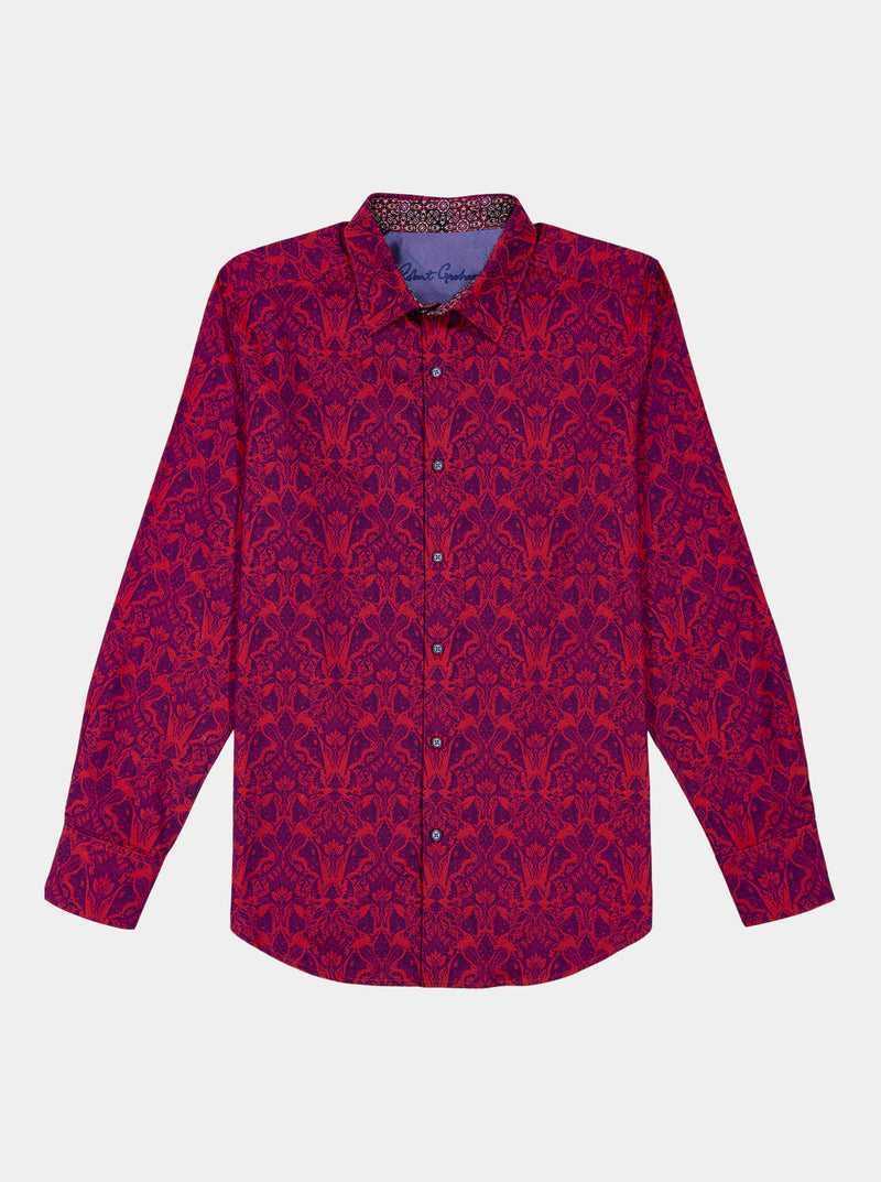 Robert Graham Highland Long Sleeve Button Down Shirt Berry | 31520AGQZ