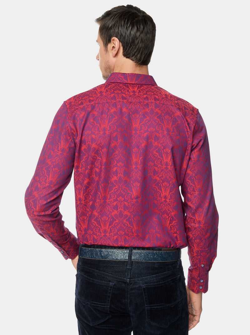 Robert Graham Highland Long Sleeve Button Down Shirt Berry | 31520AGQZ