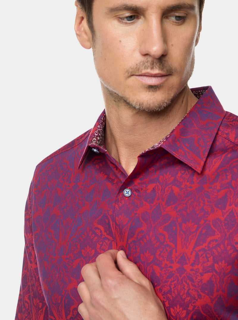 Robert Graham Highland Long Sleeve Button Down Shirt Berry | 31520AGQZ