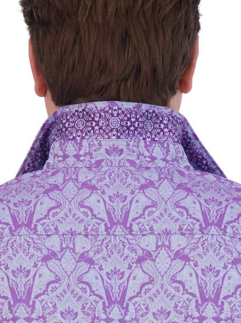 Robert Graham Highland Long Sleeve Button Down Shirt Lilac | 97841TQPY