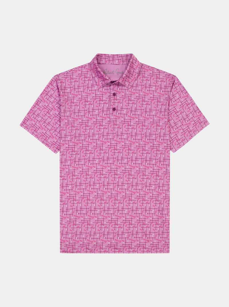 Robert Graham Iron Play Knit Polo Berry | 03156ASPF