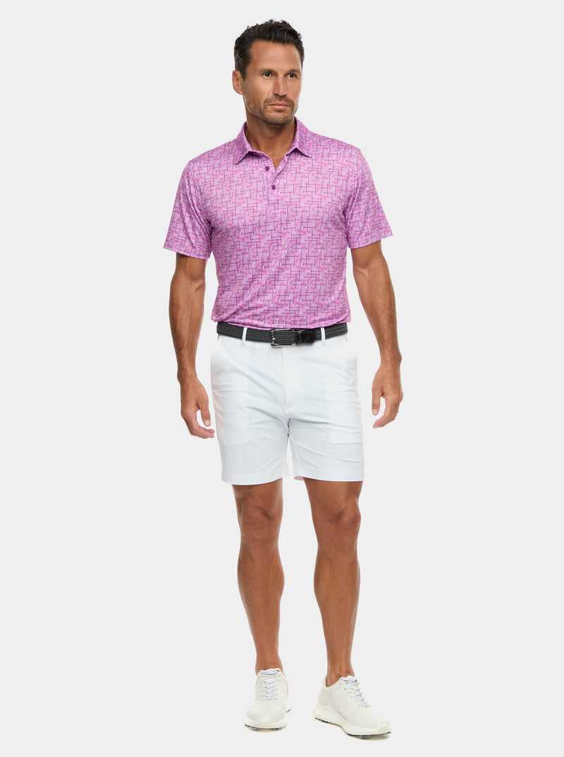 Robert Graham Iron Play Knit Polo Berry | 03156ASPF