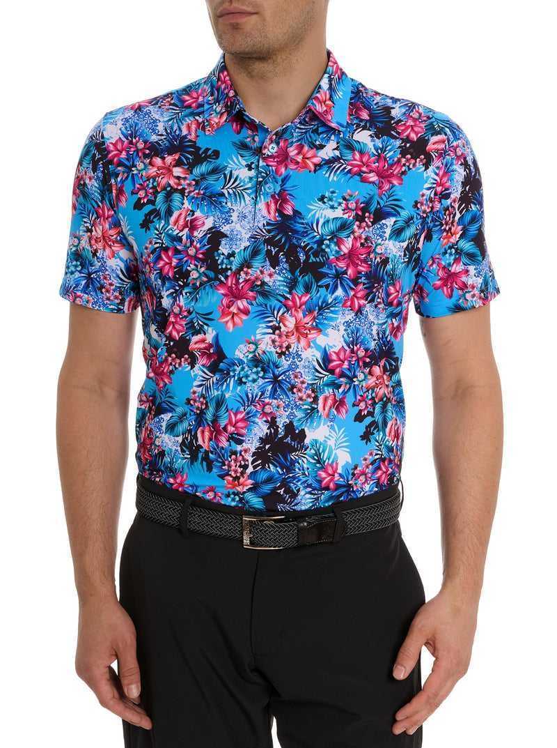 Robert Graham Island Time Polo Blue | 96081RCTO