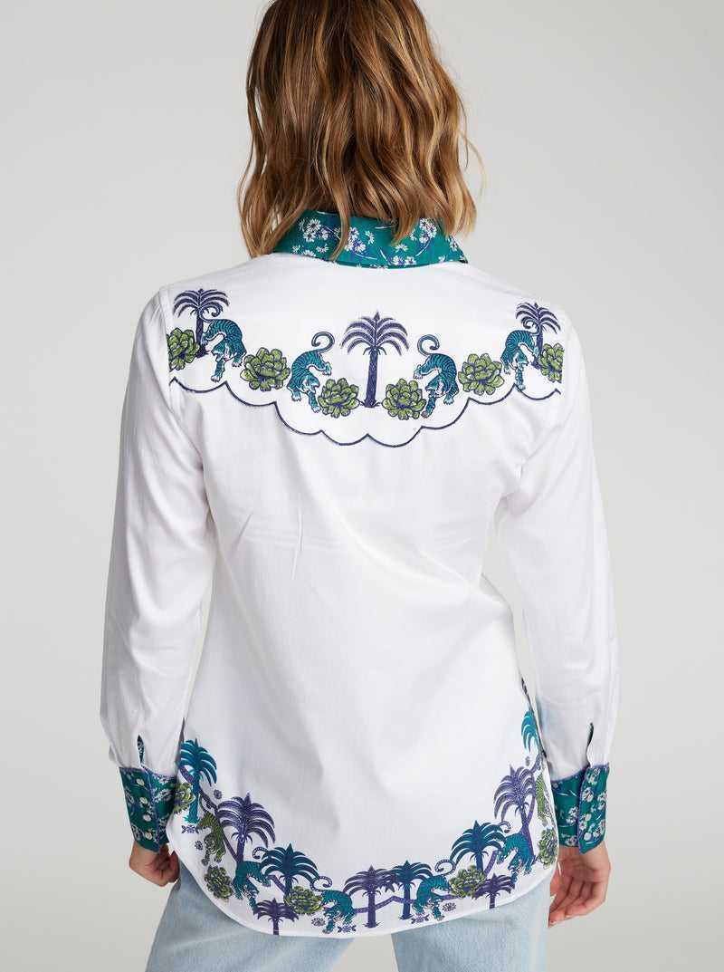 Robert Graham Kacey Shirt White | 54639TKDJ