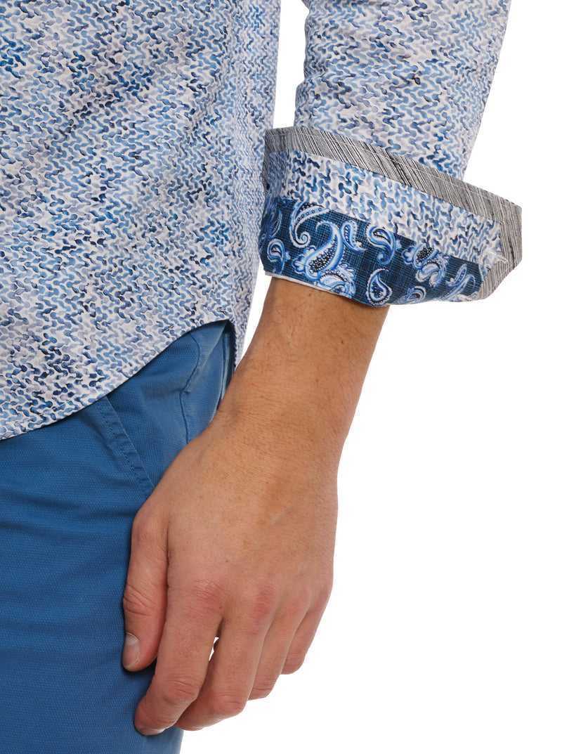 Robert Graham Kaimana Long Sleeve Button Down Shirt Blue | 74602GFTV