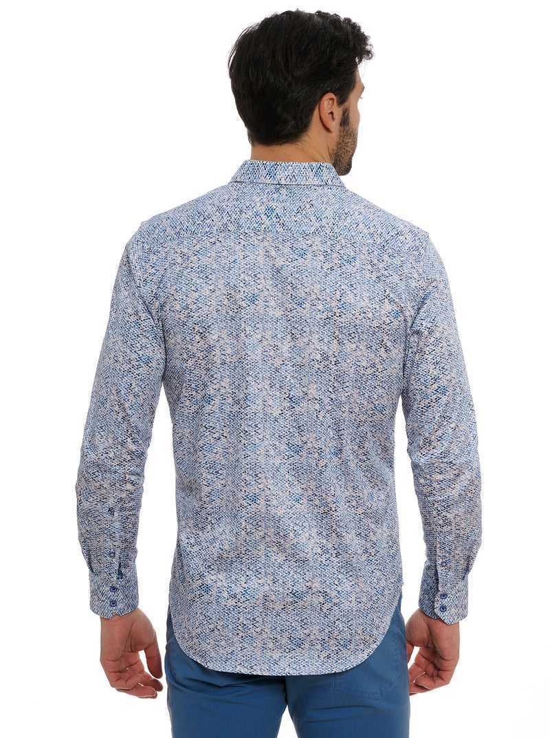 Robert Graham Kaimana Long Sleeve Button Down Shirt Blue | 74602GFTV