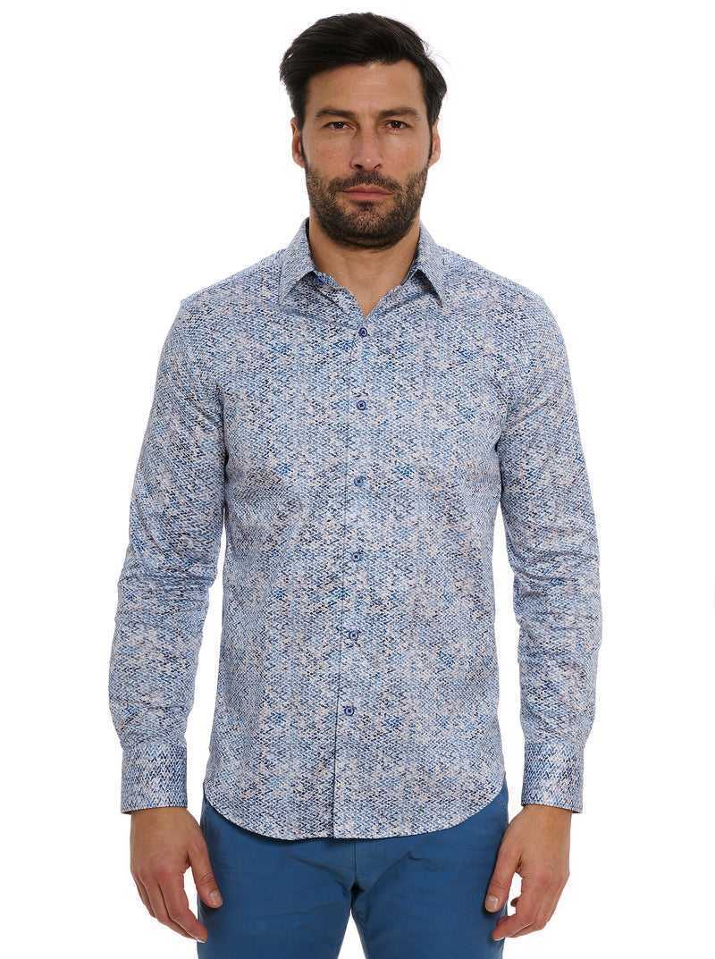 Robert Graham Kaimana Long Sleeve Button Down Shirt Blue | 74602GFTV