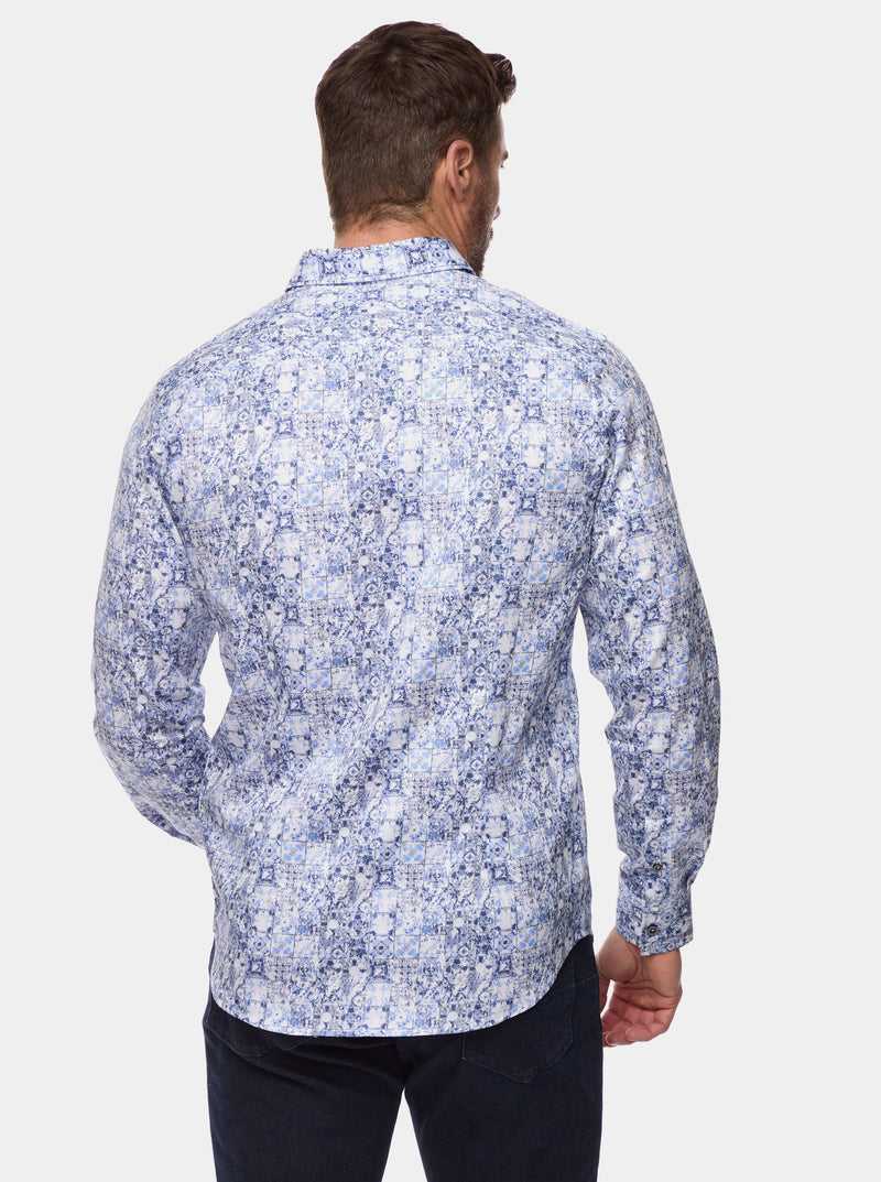 Robert Graham Kano Long Sleeve Button Down Shirt Blue | 09631DPBV