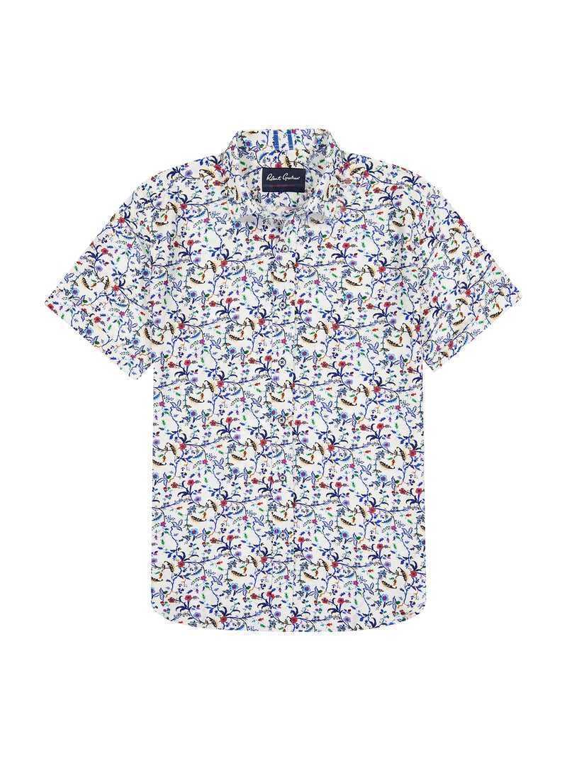 Robert Graham Landon Short Sleeve Button Down Shirt Multi | 72618TKGR