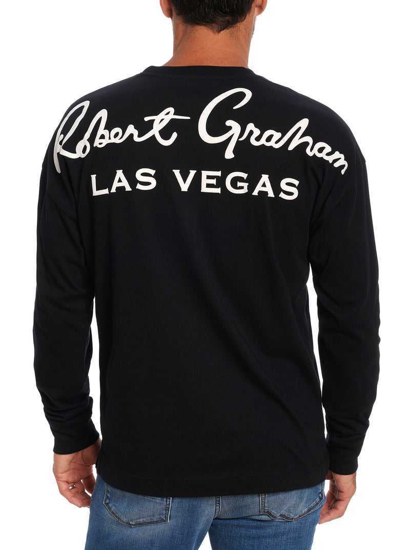 Robert Graham Las Vegas Long Sleeve T-shirt Black | 74836WKSI