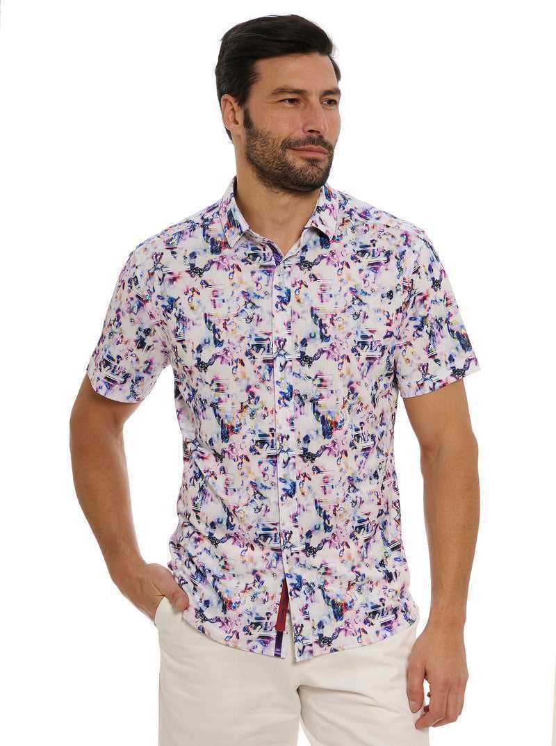 Robert Graham Le Pelosa Short Sleeve Knit Shirt Multi | 26097ZWHB