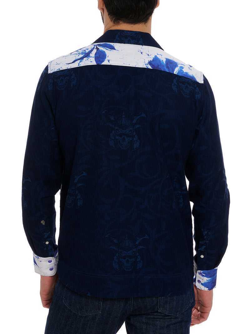 Robert Graham Limited Edition Blue Murro Long Sleeve Button Down Shirt Blue | 28675HNYI