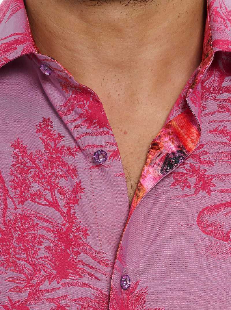 Robert Graham Limited Edition Endless Dreams Long Sleeve Button Down Shirt Tall Pink | 49512OPHJ