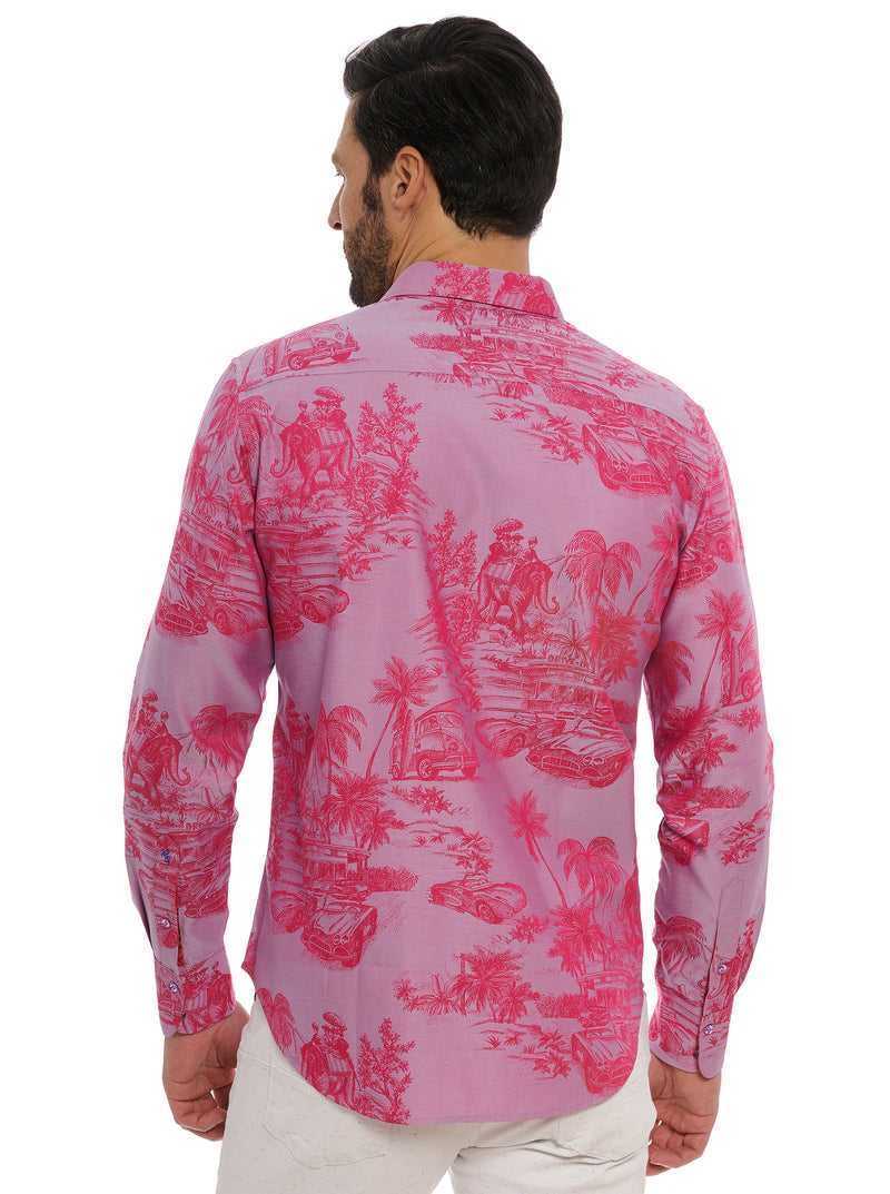 Robert Graham Limited Edition Endless Dreams Long Sleeve Button Down Shirt Tall Pink | 49512OPHJ