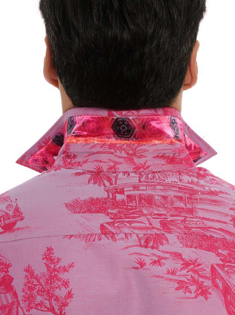 Robert Graham Limited Edition Endless Dreams Long Sleeve Button Down Shirt Tall Pink | 49512OPHJ