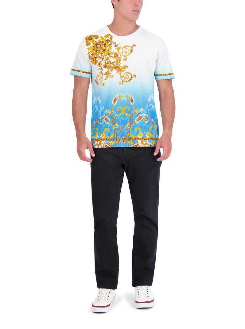 Robert Graham Limited Edition Golden Scrolls T-shirt Multi | 46985ULAW