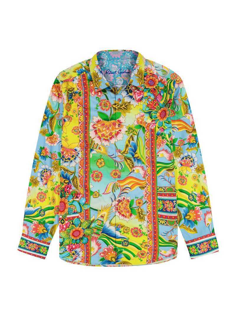 Robert Graham Limited Edition Hidden Lion Long Sleeve Button Down Shirt Multi | 64312KPIA