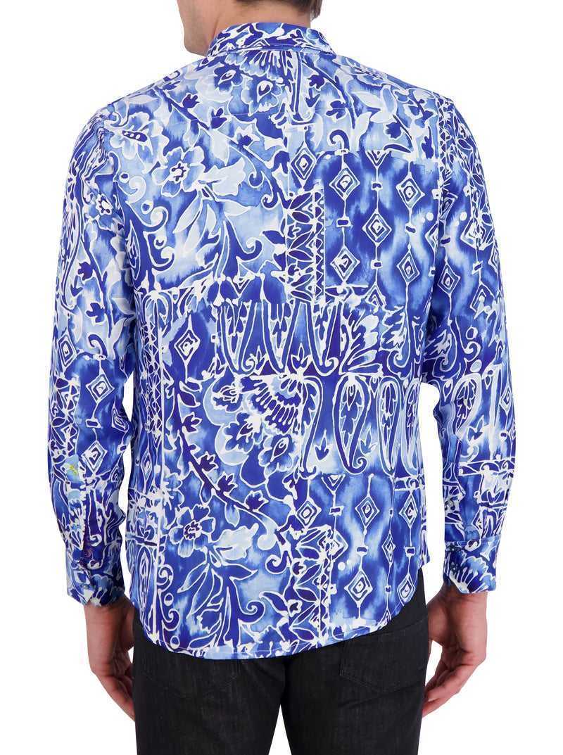 Robert Graham Limited Edition Jaipore Long Sleeve Button Down Shirt Blue | 09627BIFN