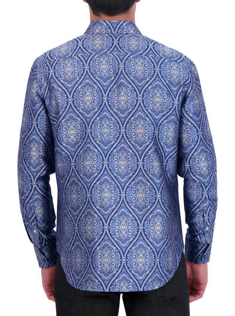 Robert Graham Limited Edition Sovereignty Long Sleeve Button Down Shirt Blue | 26085EFCU