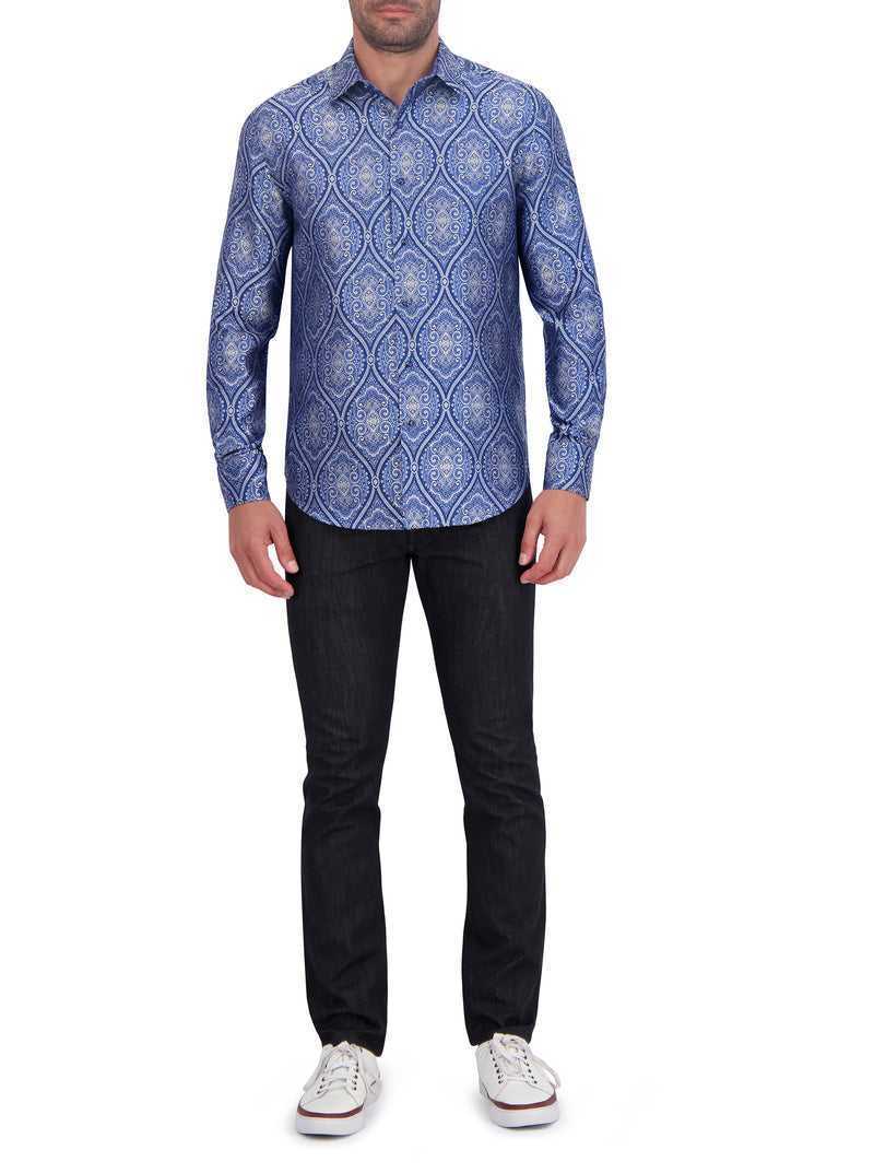 Robert Graham Limited Edition Sovereignty Long Sleeve Button Down Shirt Blue | 26085EFCU