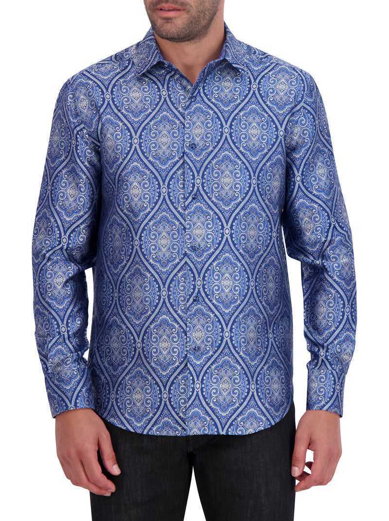 Robert Graham Limited Edition Sovereignty Long Sleeve Button Down Shirt Blue | 26085EFCU