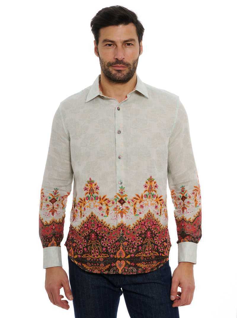 Robert Graham Limited Edition The Crown Jewel Long Sleeve Button Down Shirt White | 05692PLAJ